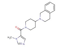 2-{1-[(1-methyl-1H-imidazol-5-yl)carbonyl]-4-piperidinyl}-1,2,3,4-tetrahydroisoquinoline