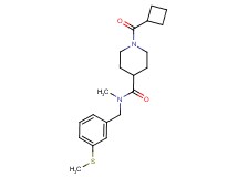 1-(cyclobutylcarbonyl)-N-methyl-N-[3-(methylthio)benzyl]-4-piperidinecarboxamide
