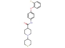 N-[4-(2-fluorophenoxy)phenyl]-1-(tetrahydro-2H-thiopyran-4-yl)-4-piperidinecarboxamide