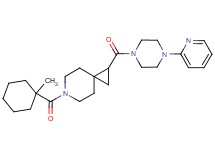6-[(1-methylcyclohexyl)carbonyl]-1-{[4-(2-pyridinyl)-1-piperazinyl]carbonyl}-6-azaspiro[2.5]octane