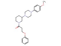 1-(4-methoxyphenyl)-4-[1-(3-phenoxypropanoyl)-3-piperidinyl]piperazine
