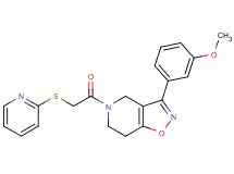3-(3-methoxyphenyl)-5-[(2-pyridinylthio)acetyl]-4,5,6,7-tetrahydroisoxazolo[4,5-c]pyridine