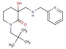 1-(2,2-dimethylpropyl)-3-hydroxy-3-{[(2-pyridinylmethyl)amino]methyl}-2-piperidinone