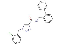N-(2-biphenylylmethyl)-1-(2-chlorobenzyl)-1H-1,2,3-triazole-4-carboxamide
