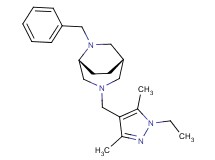 (1S*,5R*)-6-benzyl-3-[(1-ethyl-3,5-dimethyl-1H-pyrazol-4-yl)methyl]-3,6-diazabicyclo[3.2.2]nonane