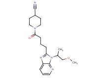 1-{4-[3-(2-methoxy-1-methylethyl)-3H-imidazo[4,5-b]pyridin-2-yl]butanoyl}piperidine-4-carbonitrile