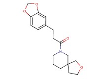7-[3-(1,3-benzodioxol-5-yl)propanoyl]-2-oxa-7-azaspiro[4.5]decane