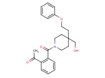 1-(2-{[4-(hydroxymethyl)-4-(2-phenoxyethyl)-1-piperidinyl]carbonyl}phenyl)ethanone
