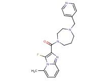 3-fluoro-5-methyl-2-{[4-(4-pyridinylmethyl)-1,4-diazepan-1-yl]carbonyl}imidazo[1,2-a]pyridine