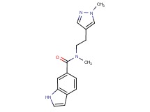 N-methyl-N-[2-(1-methyl-1H-pyrazol-4-yl)ethyl]-1H-indole-6-carboxamide