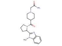 2-(4-{[2-(1-methyl-1H-benzimidazol-2-yl)-1-pyrrolidinyl]carbonyl}-1-piperidinyl)acetamide