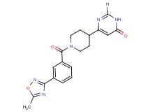 6-{1-[3-(5-methyl-1,2,4-oxadiazol-3-yl)benzoyl]piperidin-4-yl}pyrimidin-4(3H)-one
