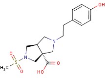 (3aR*,6aR*)-2-[2-(4-hydroxyphenyl)ethyl]-5-(methylsulfonyl)hexahydropyrrolo[3,4-c]pyrrole-3a(1H)-carboxylic acid