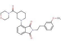 2-[2-(3-methoxyphenyl)ethyl]-4-[3-(4-morpholinylcarbonyl)-1-piperidinyl]-1H-isoindole-1,3(2H)-dione