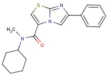 N-cyclohexyl-N-methyl-6-phenylimidazo[2,1-b][1,3]thiazole-3-carboxamide