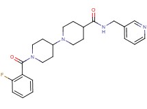 1'-(2-fluorobenzoyl)-N-(3-pyridinylmethyl)-1,4'-bipiperidine-4-carboxamide