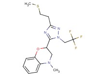 4-methyl-2-[3-[2-(methylthio)ethyl]-1-(2,2,2-trifluoroethyl)-1H-1,2,4-triazol-5-yl]-3,4-dihydro-2H-1,4-benzoxazine