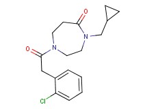 1-[(2-chlorophenyl)acetyl]-4-(cyclopropylmethyl)-1,4-diazepan-5-one