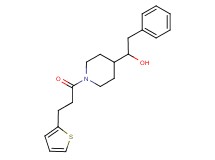2-phenyl-1-{1-[3-(2-thienyl)propanoyl]-4-piperidinyl}ethanol