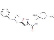5-{[benzyl(methyl)amino]methyl}-N-[(1,3-dimethylpyrrolidin-3-yl)methyl]isoxazole-3-carboxamide