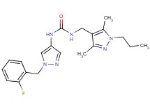 N-[(3,5-dimethyl-1-propyl-1H-pyrazol-4-yl)methyl]-N'-[1-(2-fluorobenzyl)-1H-pyrazol-4-yl]urea