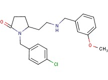 1-(4-chlorobenzyl)-5-{2-[(3-methoxybenzyl)amino]ethyl}-2-pyrrolidinone