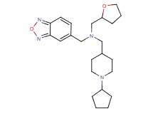 (2,1,3-benzoxadiazol-5-ylmethyl)[(1-cyclopentyl-4-piperidinyl)methyl](tetrahydro-2-furanylmethyl)amine