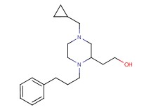2-[4-(cyclopropylmethyl)-1-(3-phenylpropyl)-2-piperazinyl]ethanol