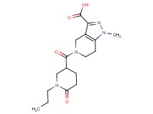 1-methyl-5-[(6-oxo-1-propylpiperidin-3-yl)carbonyl]-4,5,6,7-tetrahydro-1H-pyrazolo[4,3-c]pyridine-3-carboxylic acid