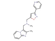 N-methyl-1-(2-methylimidazo[1,2-a]pyridin-3-yl)-N-{[3-(3-pyridinyl)-5-isoxazolyl]methyl}methanamine