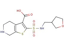 2-{[(tetrahydrofuran-3-ylmethyl)amino]sulfonyl}-4,5,6,7-tetrahydrothieno[2,3-c]pyridine-3-carboxylic acid