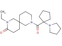 2-ethyl-8-[(1-pyrrolidin-1-ylcyclopentyl)carbonyl]-2,8-diazaspiro[5.5]undecan-3-one