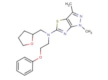 1,3-dimethyl-N-(2-phenoxyethyl)-N-(tetrahydrofuran-2-ylmethyl)-1H-pyrazolo[3,4-d][1,3]thiazol-5-amine