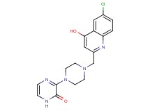 3-{4-[(6-chloro-4-hydroxyquinolin-2-yl)methyl]piperazin-1-yl}pyrazin-2(1H)-one