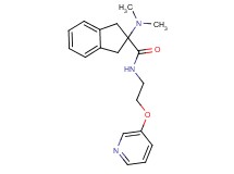 2-(dimethylamino)-N-[2-(3-pyridinyloxy)ethyl]-2-indanecarboxamide