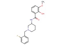 N-[1-(2-fluorobenzyl)-3-piperidinyl]-2-hydroxy-3-methoxybenzamide