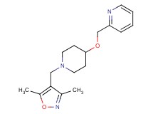 2-[({1-[(3,5-dimethylisoxazol-4-yl)methyl]piperidin-4-yl}oxy)methyl]pyridine