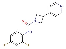 N-(2,4-difluorophenyl)-3-(4-pyridinyl)-1-azetidinecarboxamide