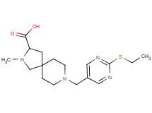 8-{[2-(ethylthio)-5-pyrimidinyl]methyl}-2-methyl-2,8-diazaspiro[4.5]decane-3-carboxylic acid