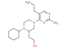 2-[1-cyclohexyl-4-(2-methyl-5-propyl-4-pyrimidinyl)-2-piperazinyl]ethanol