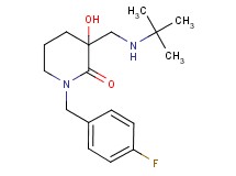 3-[(tert-butylamino)methyl]-1-(4-fluorobenzyl)-3-hydroxy-2-piperidinone