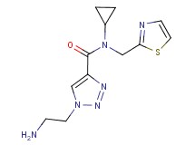 1-(2-aminoethyl)-N-cyclopropyl-N-(1,3-thiazol-2-ylmethyl)-1H-1,2,3-triazole-4-carboxamide