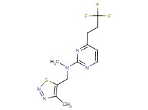 N-methyl-N-[(4-methyl-1,2,3-thiadiazol-5-yl)methyl]-4-(3,3,3-trifluoropropyl)pyrimidin-2-amine