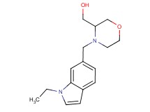 {4-[(1-ethyl-1H-indol-6-yl)methyl]morpholin-3-yl}methanol