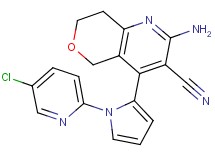 2-amino-4-[1-(5-chloropyridin-2-yl)-1H-pyrrol-2-yl]-7,8-dihydro-5H-pyrano[4,3-b]pyridine-3-carbonitrile