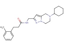 N-[(5-cyclohexyl-4,5,6,7-tetrahydropyrazolo[1,5-a]pyrazin-2-yl)methyl]-3-(2-methylphenyl)propanamide