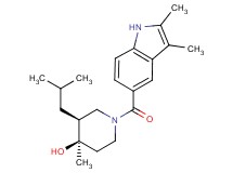 (3S*,4R*)-1-[(2,3-dimethyl-1H-indol-5-yl)carbonyl]-3-isobutyl-4-methylpiperidin-4-ol