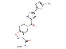 N-methyl-5-{[3-(5-methyl-2-furyl)-1H-pyrazol-5-yl]carbonyl}-4,5,6,7-tetrahydroisoxazolo[4,5-c]pyridine-3-carboxamide