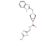 (1R*,5S*,6r)-3-(1H-benzimidazol-2-ylmethyl)-N-[(5-methyl-4H-1,2,4-triazol-3-yl)methyl]-3-azabicyclo[3.1.0]hexane-6-carboxamide