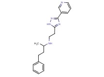 (1-methyl-3-phenylpropyl)[2-(3-pyridin-3-yl-1H-1,2,4-triazol-5-yl)ethyl]amine